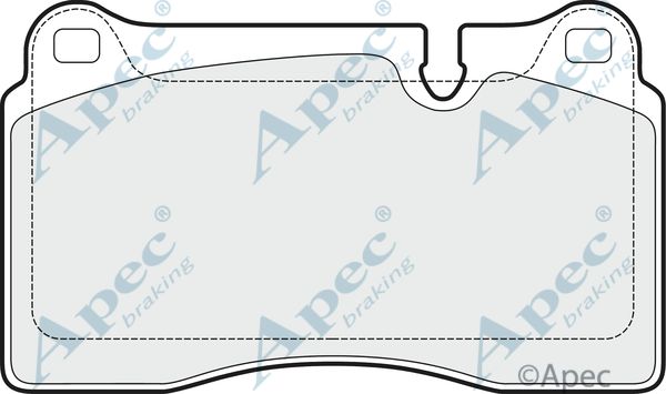 APEC BRAKING stabdžių trinkelių rinkinys, diskinis stabdys PAD1527